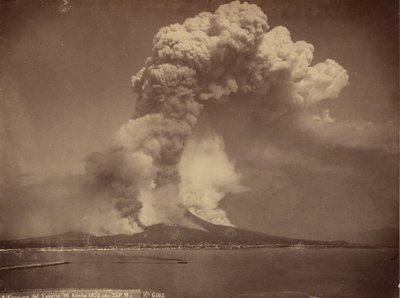 Vesuv, aktiv, 1872 af Giorgio Sommer