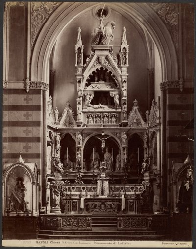 Napoli S. Giov. Carbonara Monument over Ladislaus af Giorgio Sommer