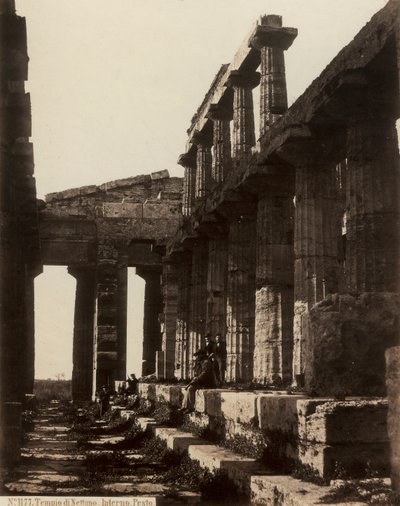 Ruinerne af Neptuntemplet i Paestum af Giorgio Sommer