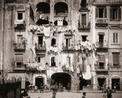 Gadebillede, Napoli, Italien af Giorgio Sommer