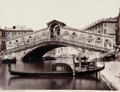 Rialto Bridge i Venedig af Giorgio Sommer