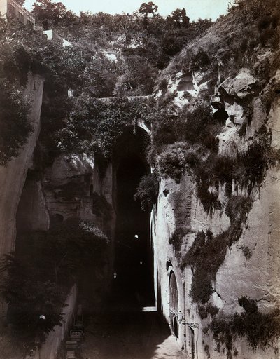 Udsigt over Piedigrotta i Napoli af Giorgio Sommer