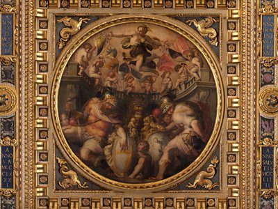 Allegorier om kvartererne Santo Spirito og Santa Croce af Giorgio Vasari