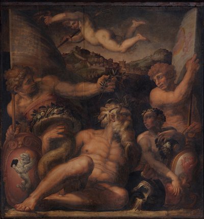 Allegori af Cortona og Montepulciano, 1563-1565 af Giorgio Vasari