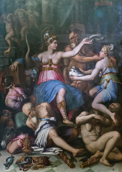 Allegori om retfærdigheden, sandheden og lasterne af Giorgio Vasari