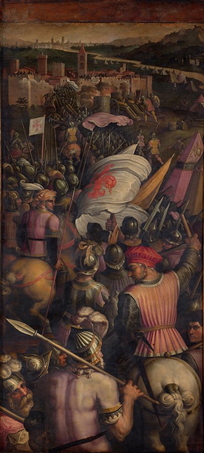 Tilfangetagelse af Cascina, 1563-1565 af Giorgio Vasari