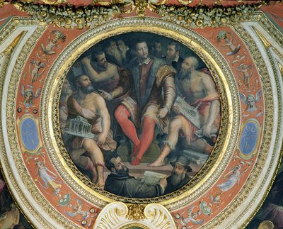 Cosimo I og hans kunstnere, fra Sala di Cosimo I (se også 274607) af Giorgio Vasari