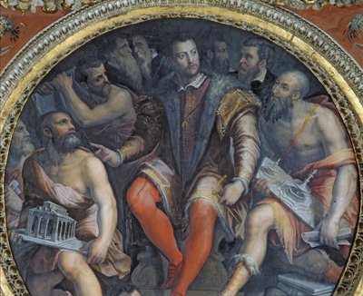 Cosimo I og hans kunstnere, fra Sala di Cosimo I (se også 274610) af Giorgio Vasari
