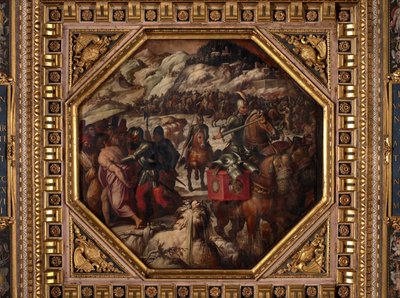 Venetianernes nederlag i Casentino af Giorgio Vasari