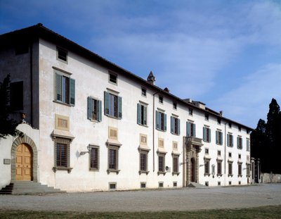 Facade af Villa Medicea af Castello, omkring 1538 af Giorgio Vasari