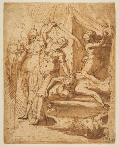 Judith enthauptet Holofernes af Giorgio Vasari