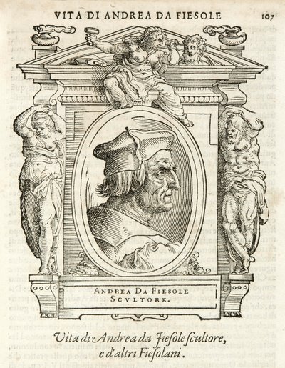 Milano, Braidense-biblioteket, Vite de piv excellent, Giorgio Vasari 1568, Andrea da Fiesole af Giorgio Vasari