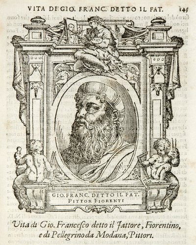 Milano, Biblioteca Braidense, Vite de piv excellent, Giorgio Vasari 1568, Giovan Francesco Penni kaldet Il Fattore af Giorgio Vasari