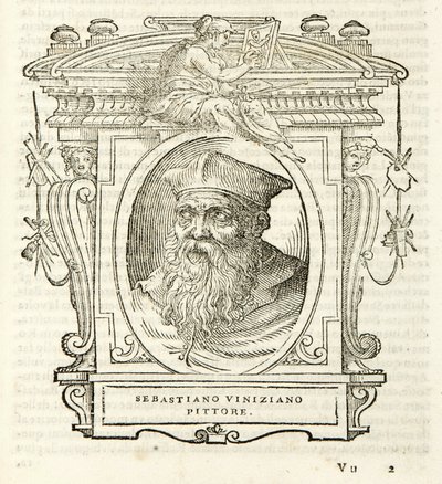 Milano, Biblioteca Braidense, Vite de piv excellent, Giorgio Vasari 1568, Sebastian Viniziano af Giorgio Vasari