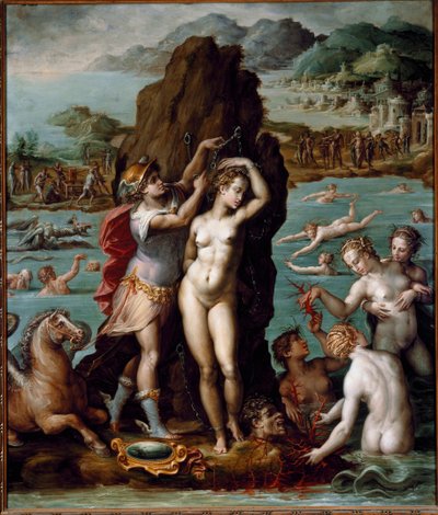 Perseus befrier Andromeda af Giorgio Vasari