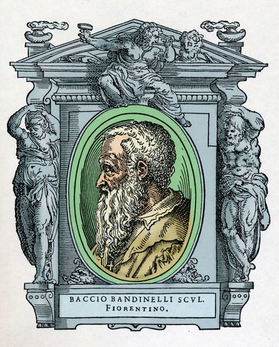 Portræt af Baccio BANDINELLI (Firenze af Giorgio Vasari