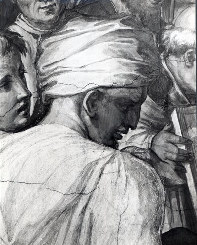 Portræt af Luca della Robbia i Cosimo den Ældres sal af Giorgio Vasari