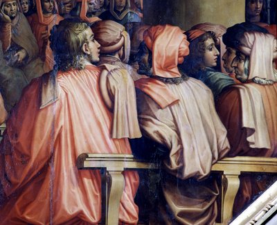 Bøn af Antonio Giacomini for slaget ved Pisa af Giorgio Vasari