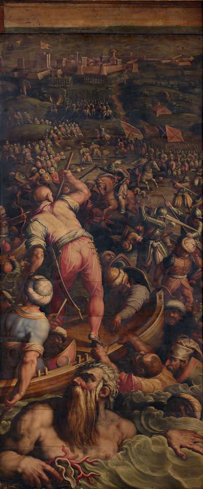 Tyrkernes udryddelse ved Piombino, 1563-1565 af Giorgio Vasari