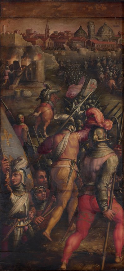Slaget ved Barbagianni nær Pisa, 1563-1565 af Giorgio Vasari