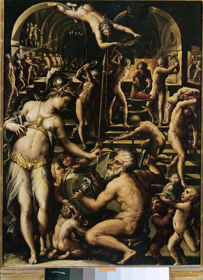Vulcanos smedje af Giorgio Vasari
