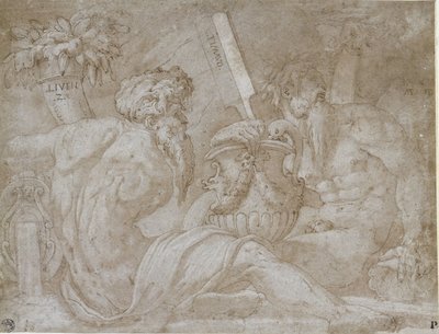 Tre flodguder af Giorgio Vasari