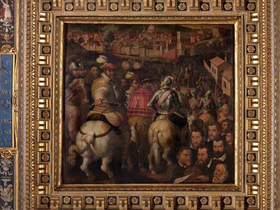 Triumf for krigen mod Siena af Giorgio Vasari