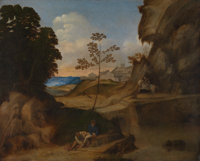 Italiensk: Il Tramonto (Solnedgangen) af Giorgione