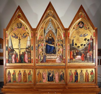 Stefaneschi Triptykonen, foran, ca. 1320, af Giotto (1267-1337), tempera på panel, midterpanel 178x89 cm af Giotto (c.1266 1337)