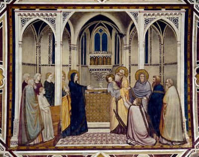 Præsentation ved templet (fresko af Giotto (c.1266 1337)