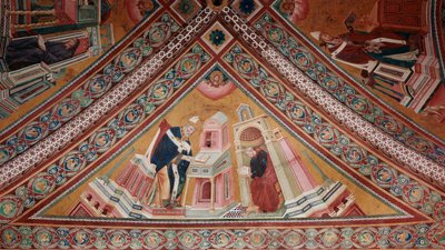 Kirkens læger: Sankt Ambrosius (fresco af Giotto (c.1266 1337)
