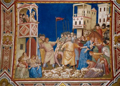 Massakren på Innocents Fresco af Giotto di Bondone (1267-1337) af Giotto (c.1266 1337)