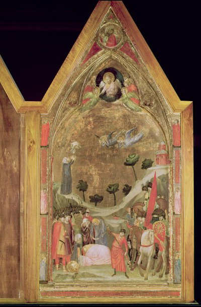 The Martyrdom of St. Paul, højre panel fra Stefaneschi Triptykon, ca. 1320 (tempera på panel) af Giotto di Bondone