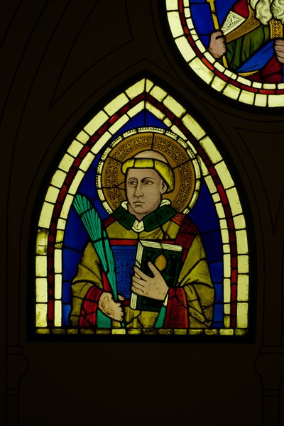 Diakon (farvet glas) af Giotto di Bondone