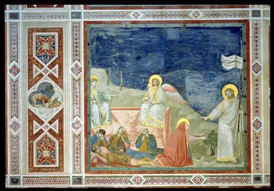 Noli me Tangere eller, The Apparition of Christ to Mary Magdalene, 1303-05 (se også 102746) af Giotto di Bondone