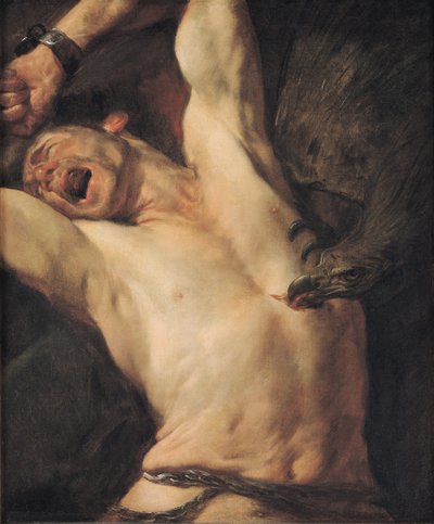 Torturen af Prometheus af Giovacchino Assereto