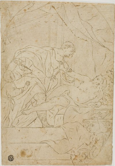 Voldtægten af Lucretia af Giovan Gioseffo dal Sole