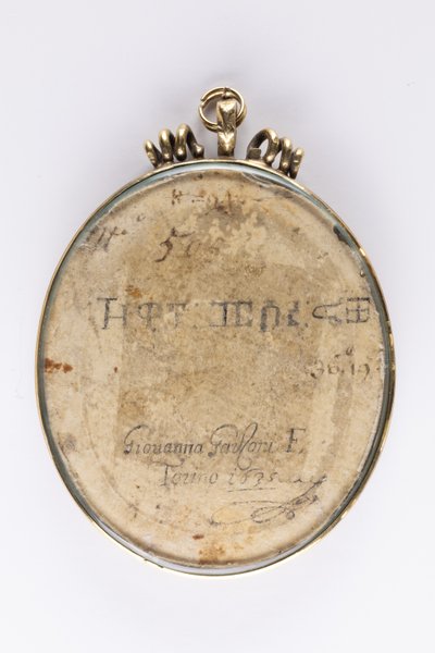 Bagsiden af portrættet af Zaga Kristus (Ṣägga Krǝstos) af Giovanna Garzoni