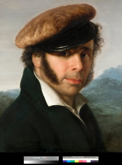 Portræt af den italienske maler Pietro Ronzoni (1781-1862) Maleri af Giovanni Carnovali dit Piccio (1804-1873) 1825 Privatsamling af Giovanni (1804-1873) Carnovali