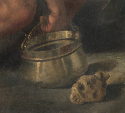 Korsfæstelse, detalje (fresko overført om bord) (detalje af 3704290) af Giovanni (fl.1537 d.c.1570) Fratino