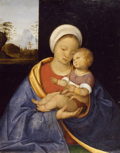 Madonna og barn, 1510-15 af Giovanni Agostino da Lodi