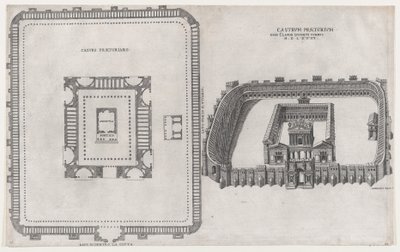 Mirror of Roman Magnificence: Castle Praetorium, 1581. af Giovanni Ambrogio Brambilla