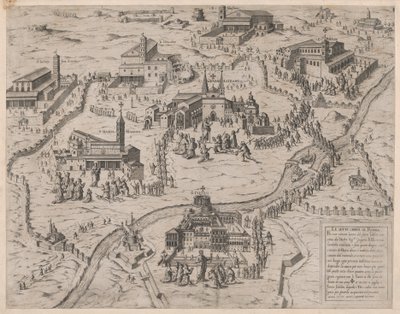 Mirror of Roman Magnificence: De syv kirker i Rom Le Sette Chiese di Roma, 1575., 1575. af Giovanni Ambrogio Brambilla.