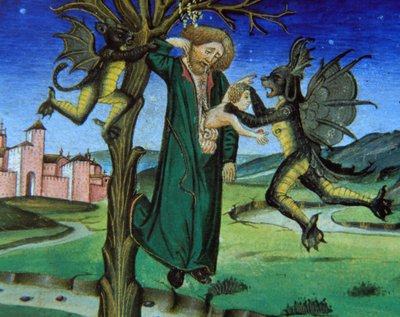 Hængte Judas, Bibelens Nye Testamente af Giovanni Ambrogio de Predis