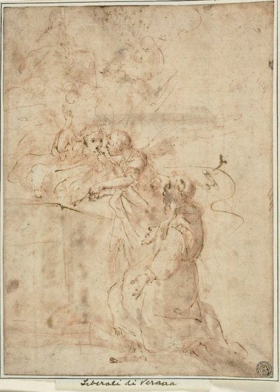 Vision af den hellige Frans af Assisi ved Portiuncula af Giovanni Andrea Donducci