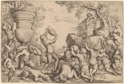 bachchanal af Giovanni Andrea Podesta