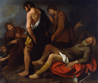 Noas drukkenskab, 1630-1640 af Giovanni Andrea de Ferrari