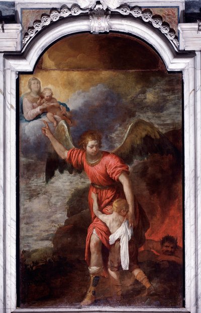 Skytsengelen Maleri af Giovanni Andrea de 
