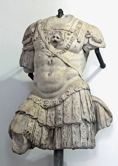 Marmorbuste af Andrea Doria (1466-1560), condottiere og admiral af Genes. Skulptur af Giovanni Angelo Montorsoli (1507-1563) Genes, Palazzo Ducale af Giovanni Angelo Montorsoli
