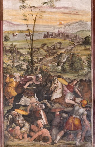 Slaget ved Issus af Giovanni Antonio Bazzi Sodoma